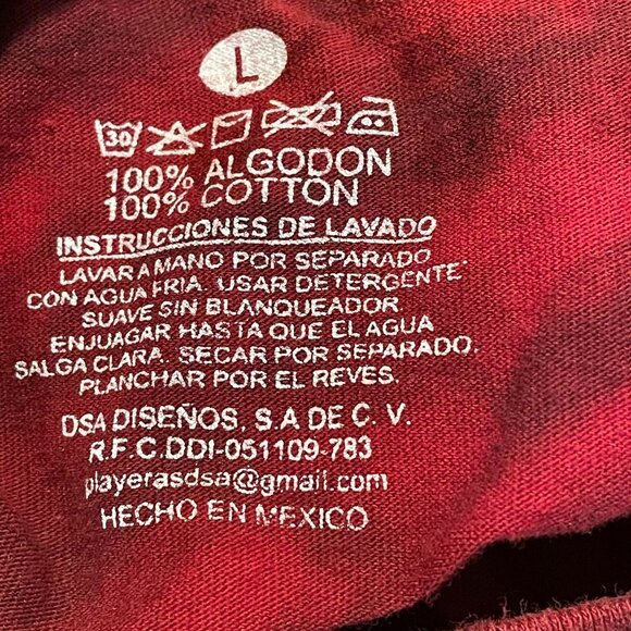 Puerto Vallarta Mexico Red Tie-Dye Sleeveless T-Shirt With Gecko Graphic - Picture 6 of 11